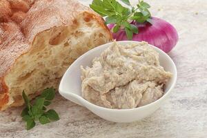 Jewish traditional cuisine herring mousse Forsmak photo