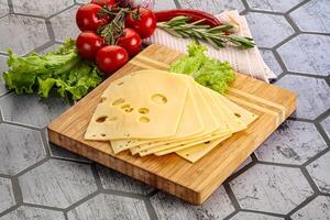 Masdam cheese slices for snack photo