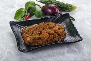 Indian vegetarian cuisine - malay kofta photo