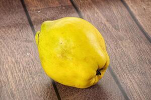 Ripe sweet organic quince fruit photo