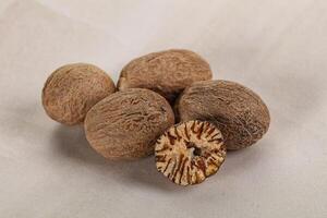 Aroma seasoning Nutmeg for cooking photo