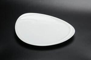 White empty plate for serving photo