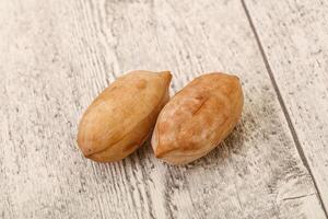 Tasty pecan nut heap isolated photo