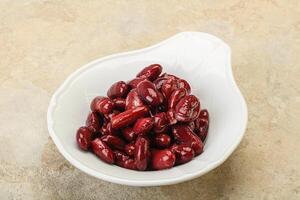 Canned red Kidney in the bowl photo