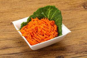 Tasty Korean Carrot with spices photo