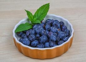 Blueberry in the plate photo