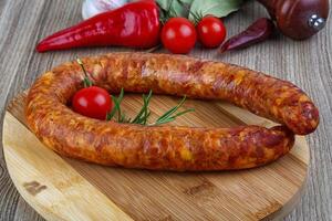 Sausage ring snack photo