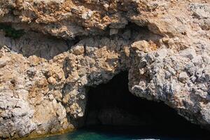 Rock and sea in Turkey photo