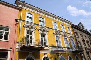 Old houses in Tallinn, Estonia photo