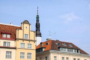 Old houses in Tallinn, Estonia photo