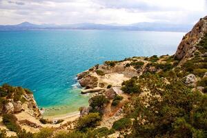 paisaje de el santuario de hera en Grecia foto