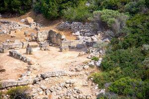 paisaje de el santuario de hera en Grecia foto