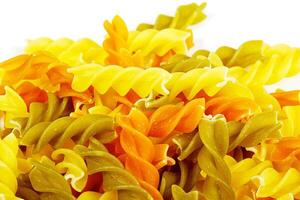 Close-up of italian pasta photo