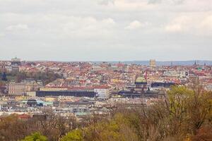 The View on the Prague's gothic Castle and Buildings photo