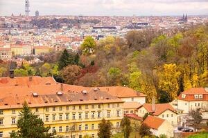 The View on the Prague's gothic Castle and Buildings photo