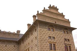 Old Prague city view - old buildings photo