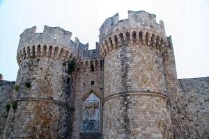 ciudad medieval de rodas, grecia foto