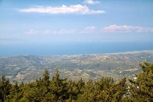 High mountain and Rocks in Greece Rhodes photo