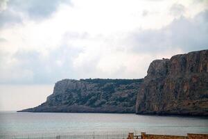 High mountain and Rocks in Greece Rhodes photo