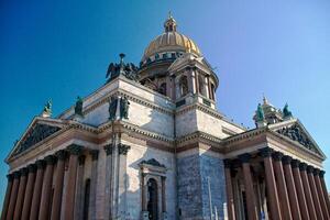 San Petersburgo, Rusia. cúpula de san isaac catedral foto