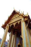 detalle del gran palacio en bangkok, tailandia foto