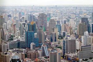 BANGKOK - SEPTEMBER 15  Bangkok city view September 15, 2011 in Bangkok. City view from the skyscrapper photo