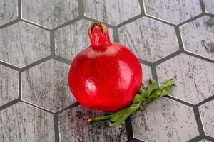 Ripe red sweet and juicy Pomegranate photo