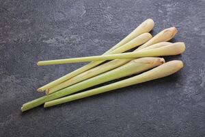 Raw lemongrass stem aroma for cooking photo