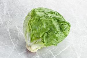 Natural organic iceberg salad cabbage photo