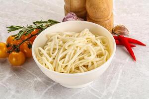 Traditiona Asian cuisine - Udon noodle photo