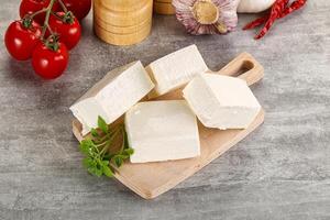 Greek traditional organic feta cheese photo