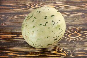 Ripe sweet juicy Dalmatin melon photo