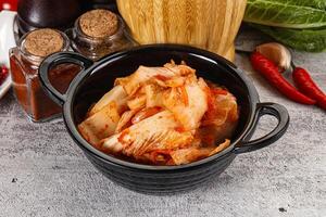 Korean cuisine fermented cabbage kimchi photo