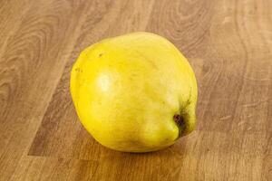 Ripe sweet organic quince fruit photo