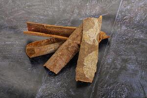 Natural wild organic cinnamon aroma photo