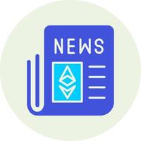 Ethereum News Vecto Icon vector