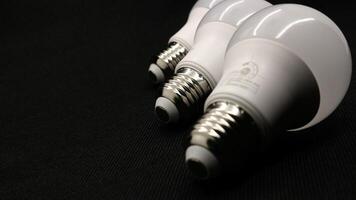 White led bulb isolated photo