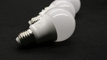 White led bulb isolated photo