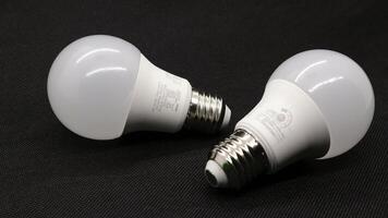 White led bulb isolated photo