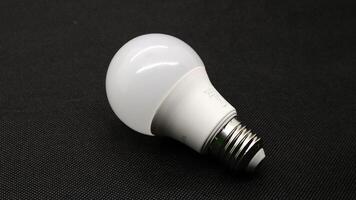 White led bulb isolated photo