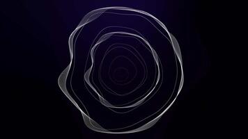 Abstract Radio Waves Circles Background video