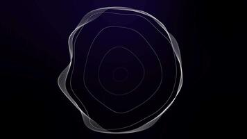 Abstract Radio Waves Circles Background video