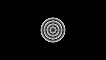 Abstract Radio Waves Circles Background, Animation of radio wave circle video