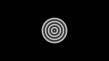 Abstract Radio Waves Circles Background, Animation of radio wave circle video