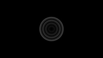 abstrakt radio vågor cirklar bakgrund, animering av radio Vinka cirkel video
