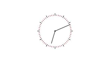 Uhr Symbol, Uhr Timer auf Weiß Hintergrund video