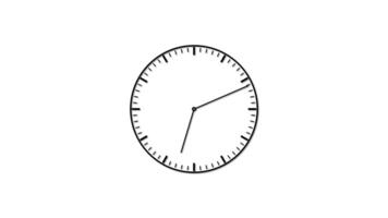 l'horloge icône, l'horloge minuteur sur blanc Contexte video