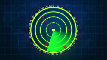 sonar Radar pantalla video