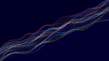digital particle wave in cyberspace abstract background ,cyber background or technology background video