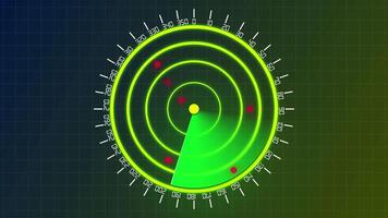 sonar Radar pantalla video